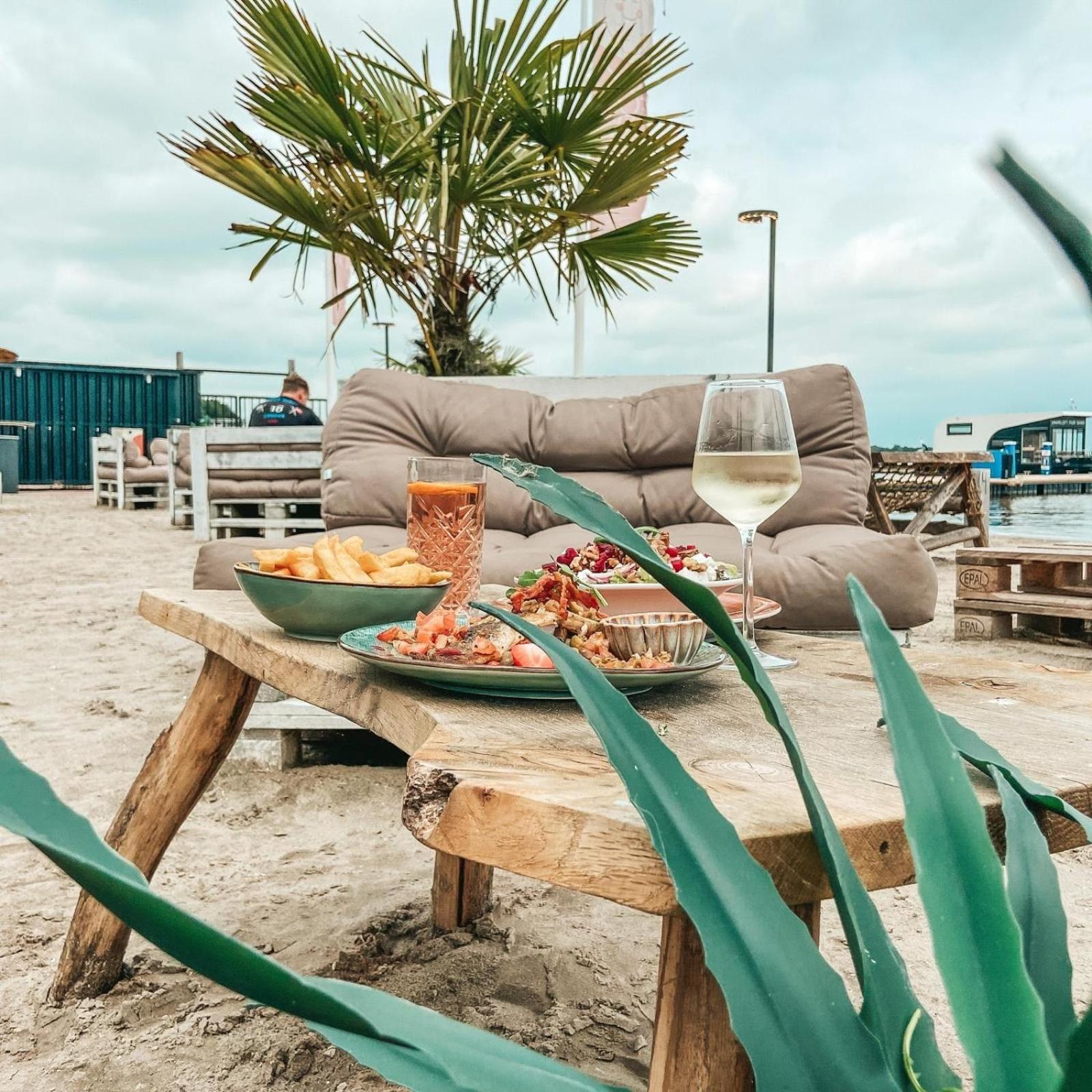 Houseboat met dakterras Villa Offingawier Bagian luar foto